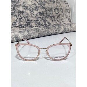 NEW Juicy Couture Pink Clear Metal Cat-Eye Frame RX Eyeglasses